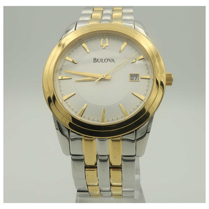 Front view of Bulova Bracelet Men's Swiss Quartz (Battery-Powered) Watch 98H47-PO