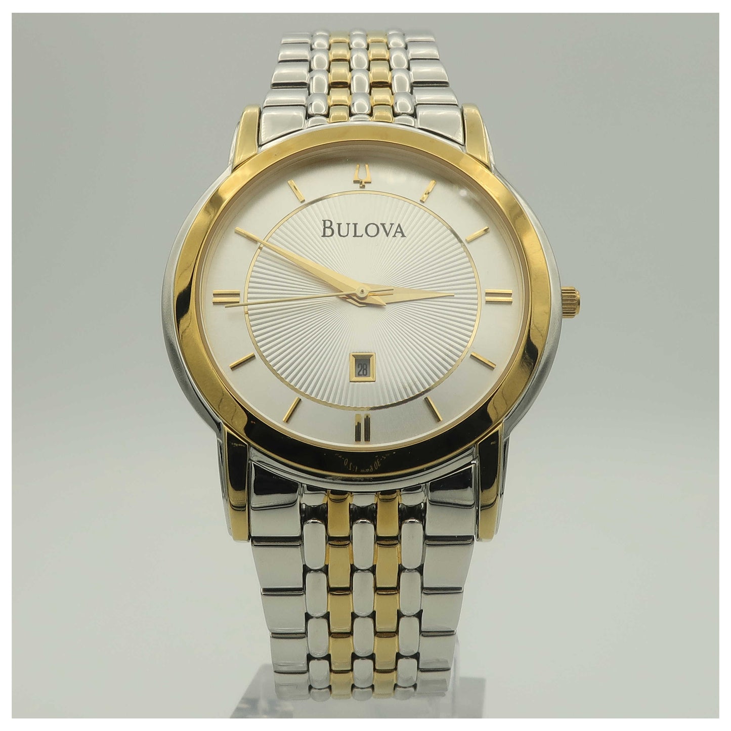 Front view of Bulova Dress Men's Quartz Watch 98H48-PO