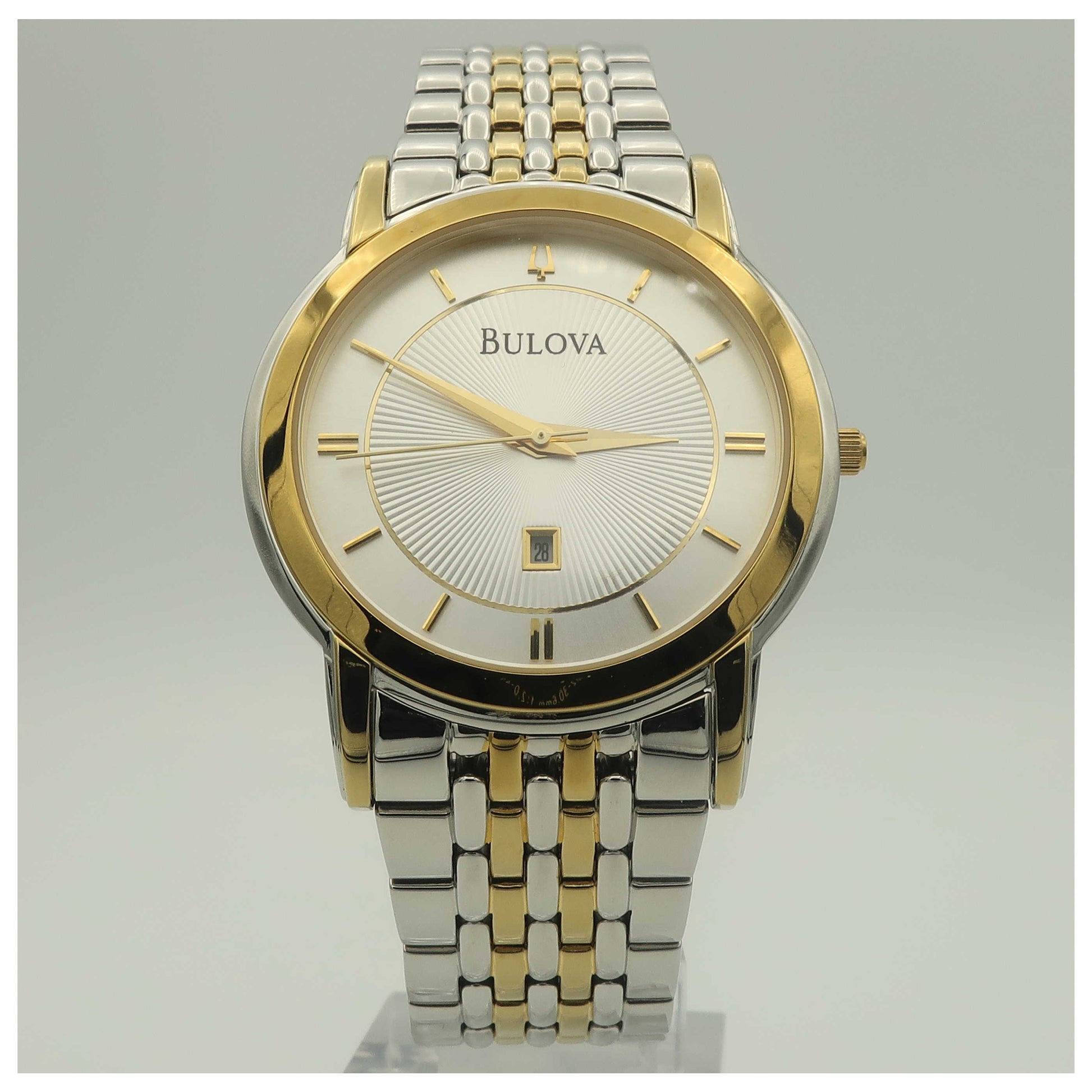 Front view of Bulova Dress Men's Quartz Watch 98H48-PO