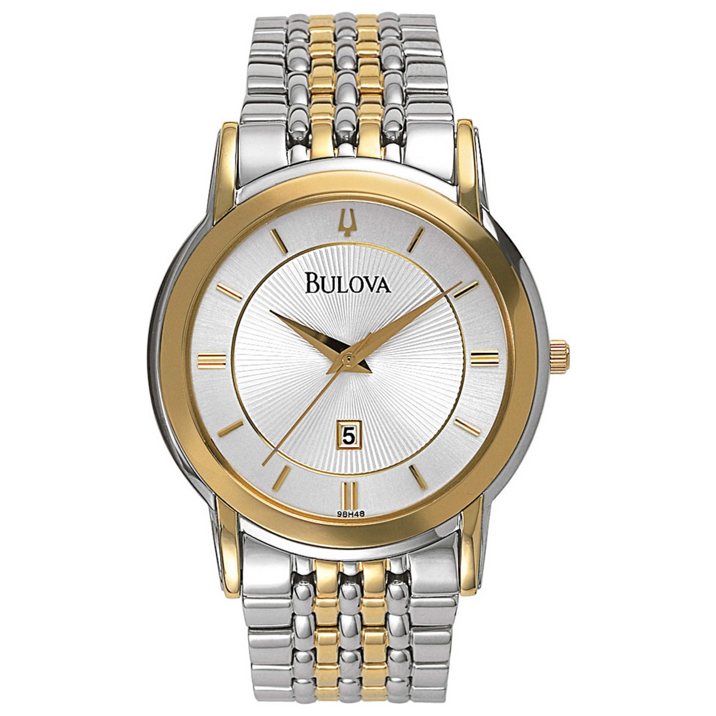 Front view of Bulova Dress Men's Quartz Watch 98H48