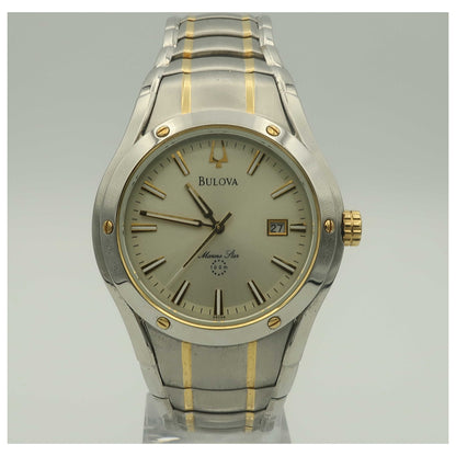 Front view of Bulova Marine Star Men's Quartz Watch 98H49-PO