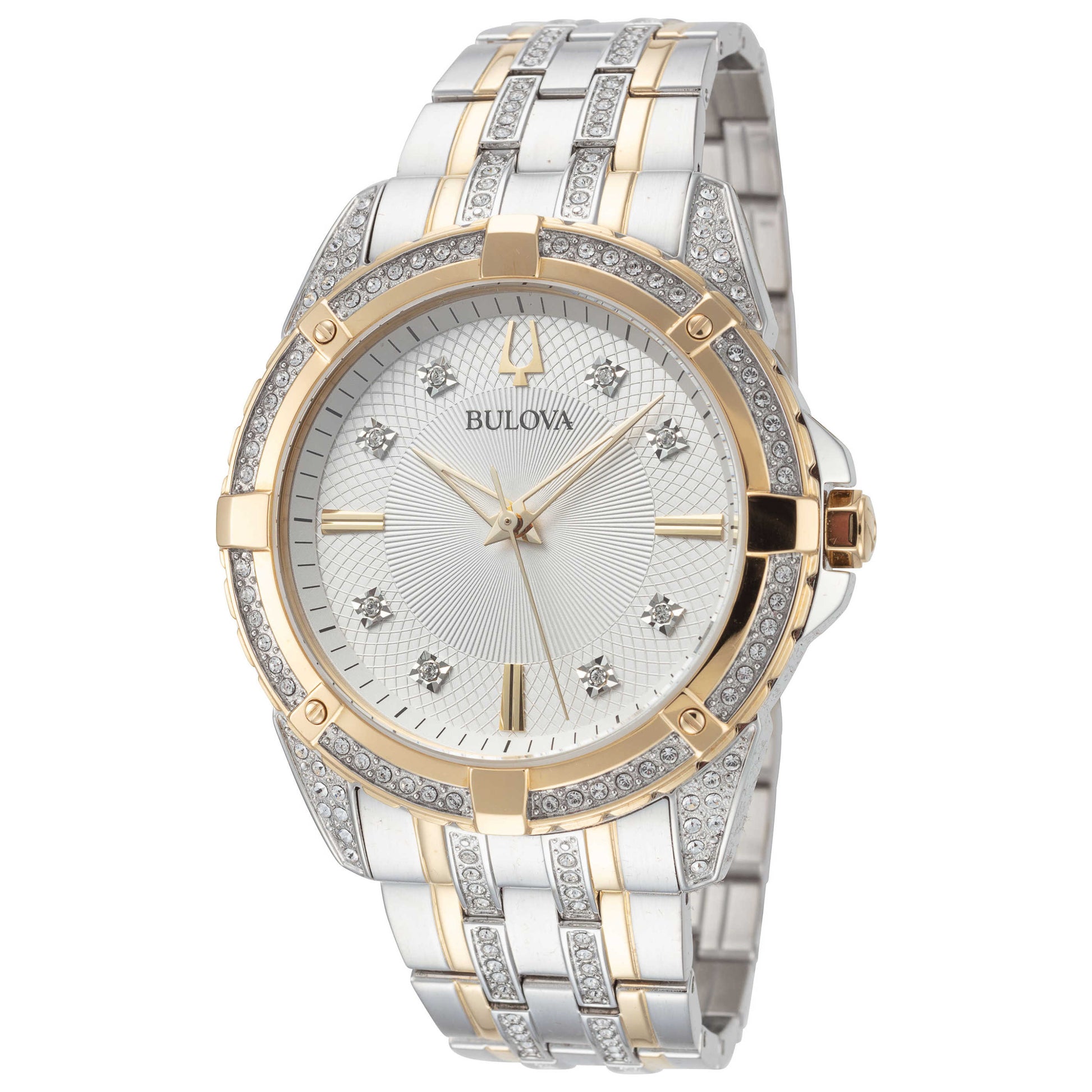 Front view of Bulova Gift Set Men's Quartz Watch 98K108