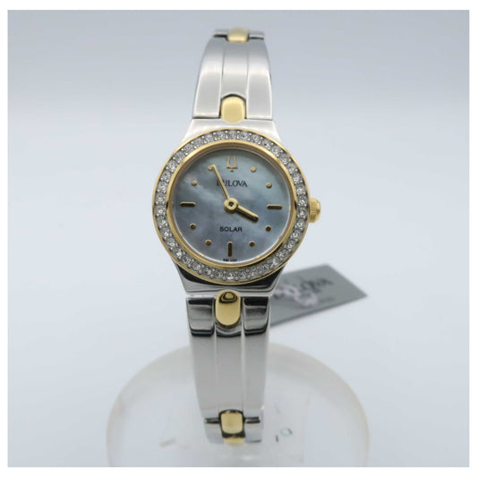 Front view of Bulova Solar Women's Solar Powered Quartz Watch 98L100-SDV