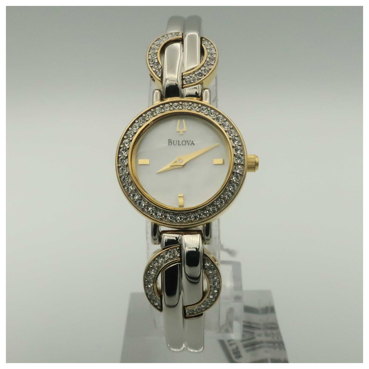 Front view of Bulova Crystal Women's Quartz Watch 98L114-SD