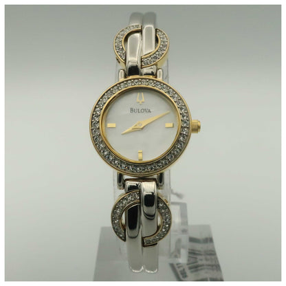 Front view of Bulova Crystal Women's Quartz Watch 98L114-SD