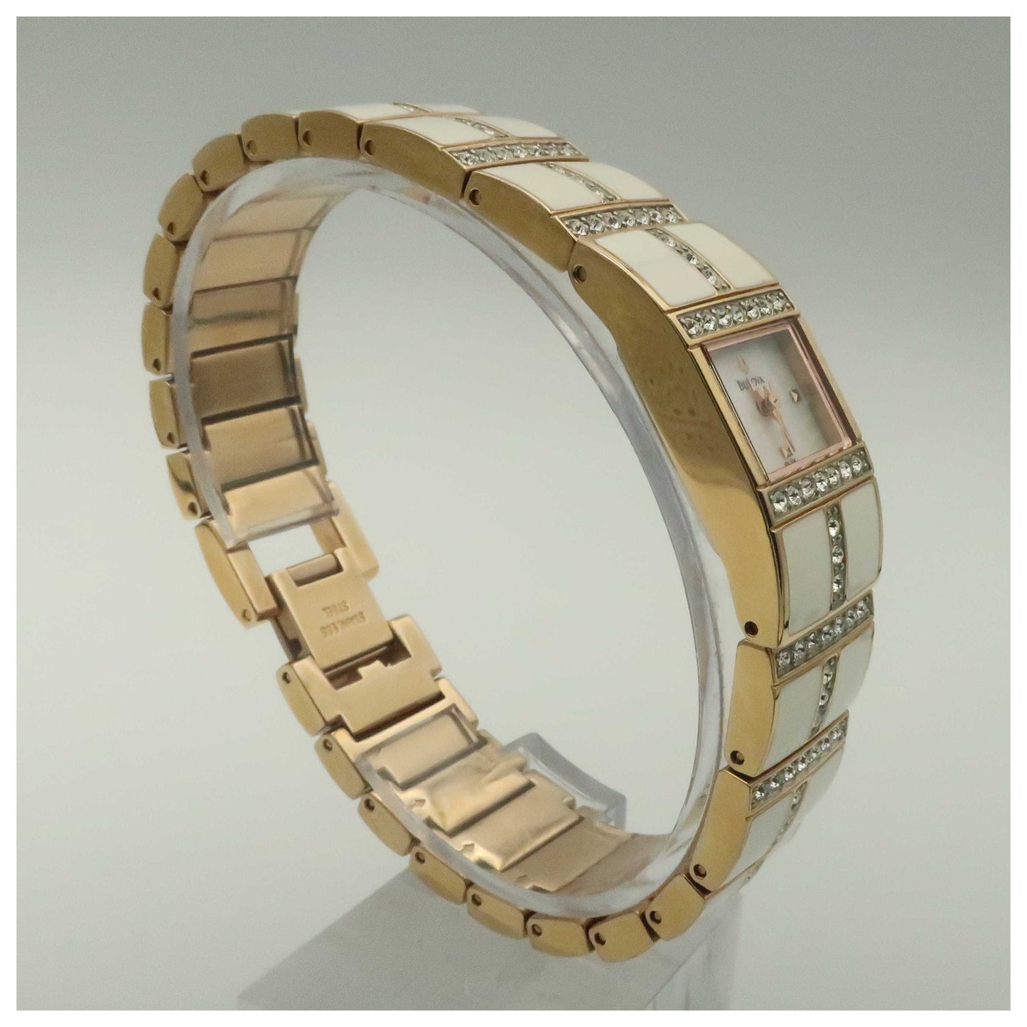 Bulova Crystal Women's Quartz Watch 98L134-PO - Image #3