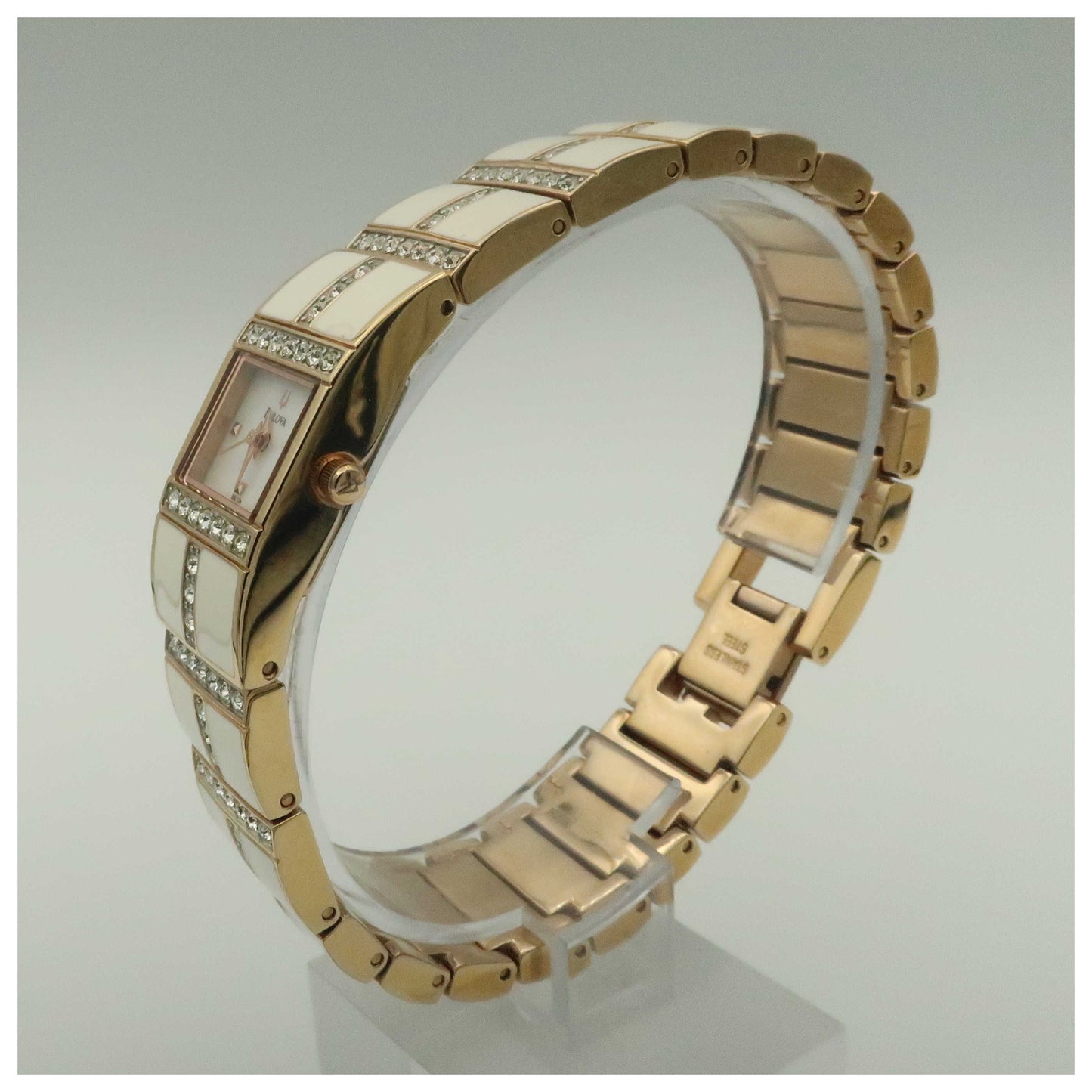 Bulova Crystal Women's Quartz Watch 98L134-PO - Image #4