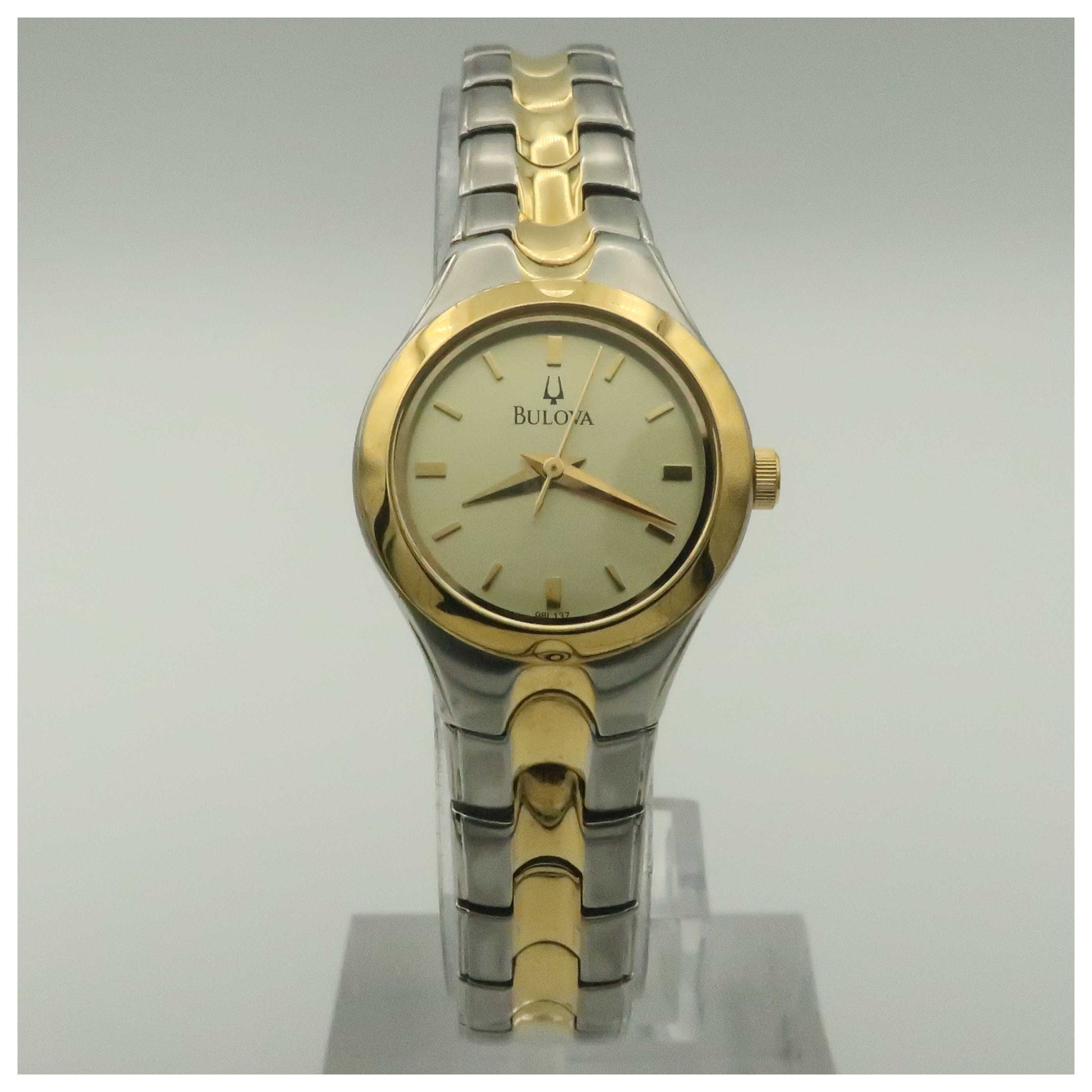 Front view of Bulova Dress Women's Quartz Watch 98L137-PO