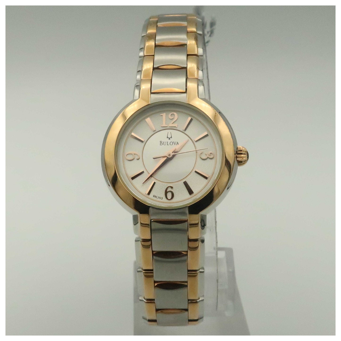 Front view of Bulova Fairlawn Women's Quartz Watch 98L153-PO2