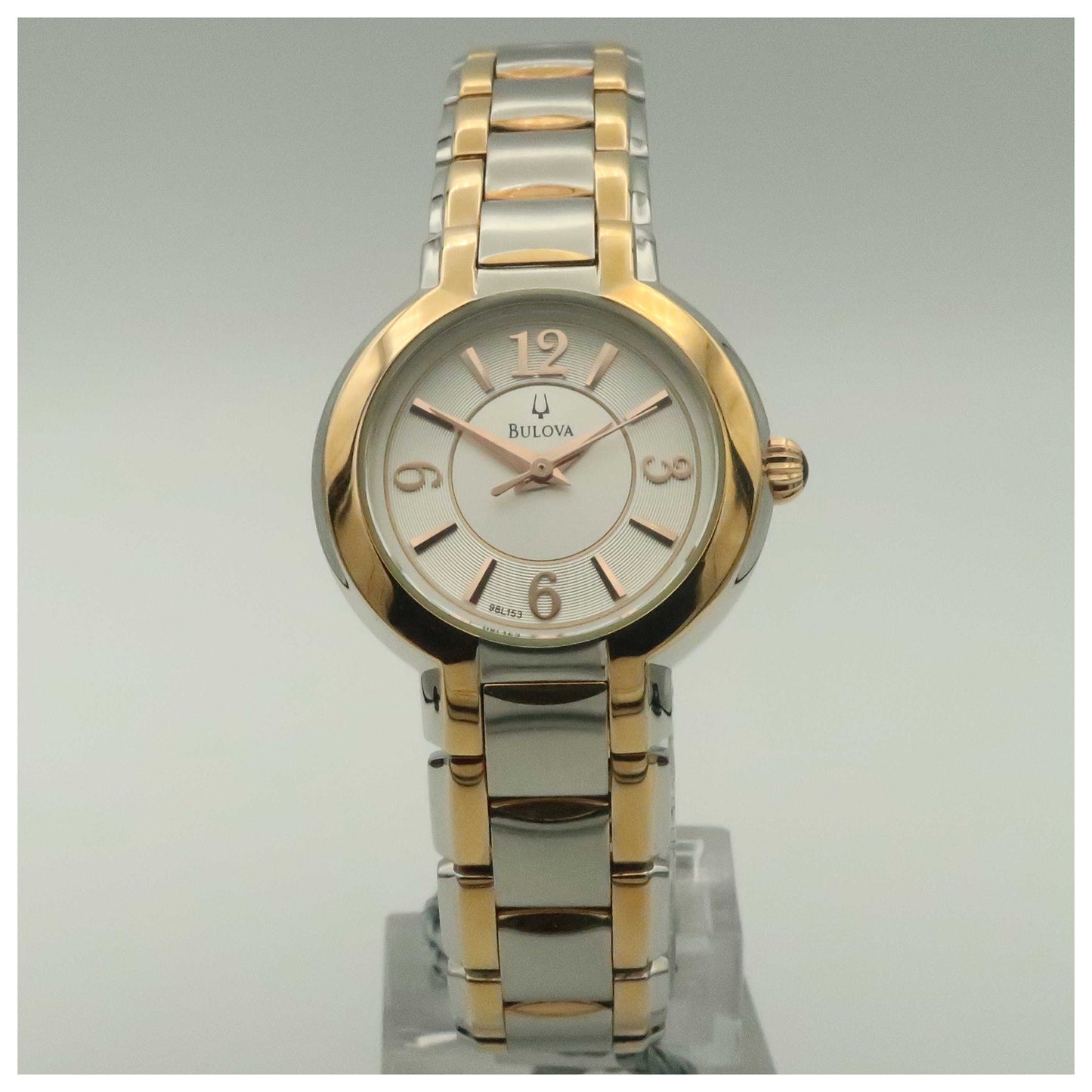 Front view of Bulova Fairlawn Women's Quartz Watch 98L153-PO