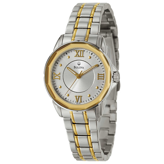 Front view of Bulova Bracelet Women's Japanese Quartz (Battery-Powered) Watch 98L166