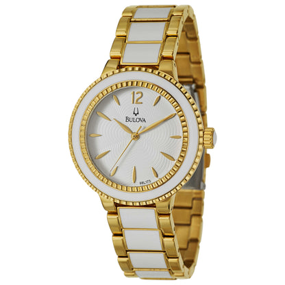 Front view of Bulova Classic Women's Japanese Quartz (Battery-Powered) Watch 98L173