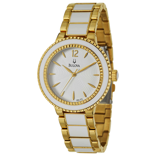 Front view of Bulova Classic Women's Japanese Quartz (Battery-Powered) Watch 98L173