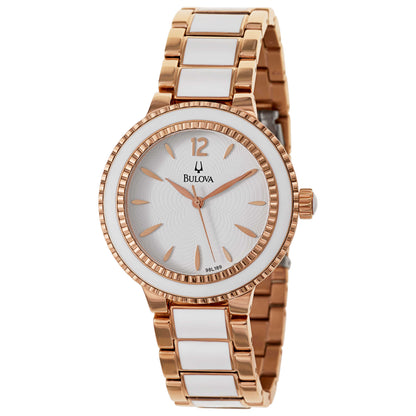 Front view of Bulova Classic Women's Japanese Quartz (Battery-Powered) Watch 98L189
