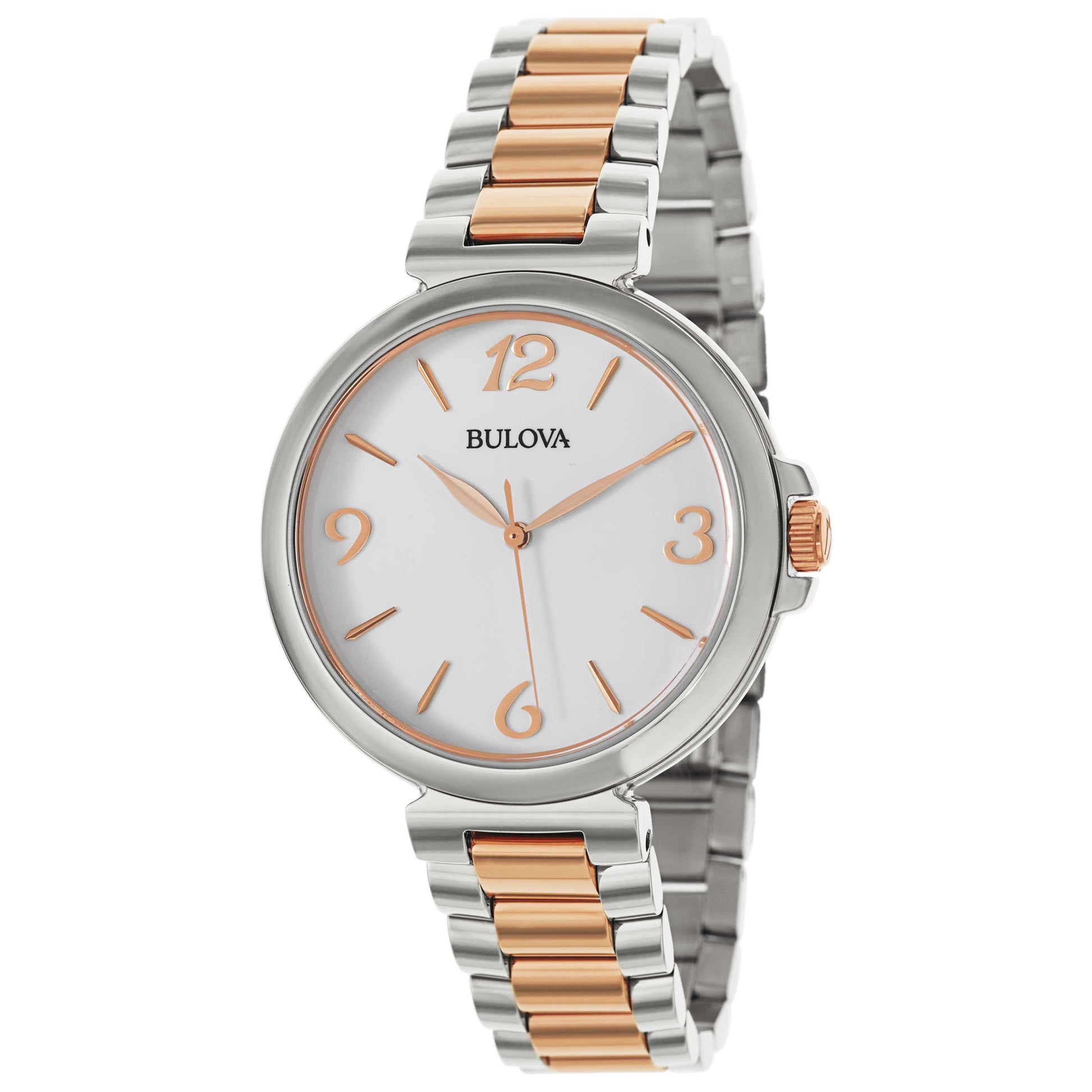 Front view of Bulova Classic Women's Japanese Quartz (Battery-Powered) Watch 98L195