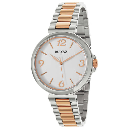 Front view of Bulova Classic Women's Japanese Quartz (Battery-Powered) Watch 98L195