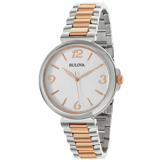 Front view of Bulova Classic Women's Japanese Quartz (Battery-Powered) Watch 98L195