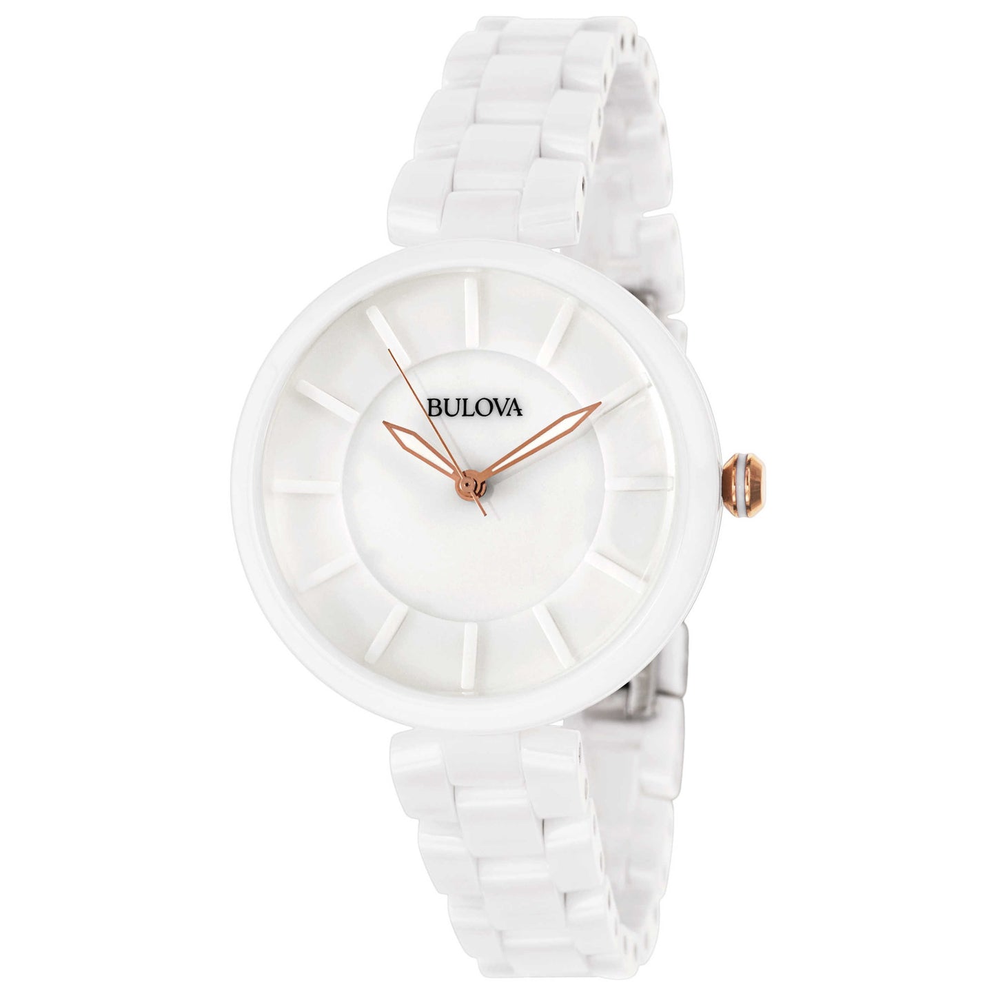 Front view of Bulova Classic Women's Japanese Quartz (Battery-Powered) Watch 98L196
