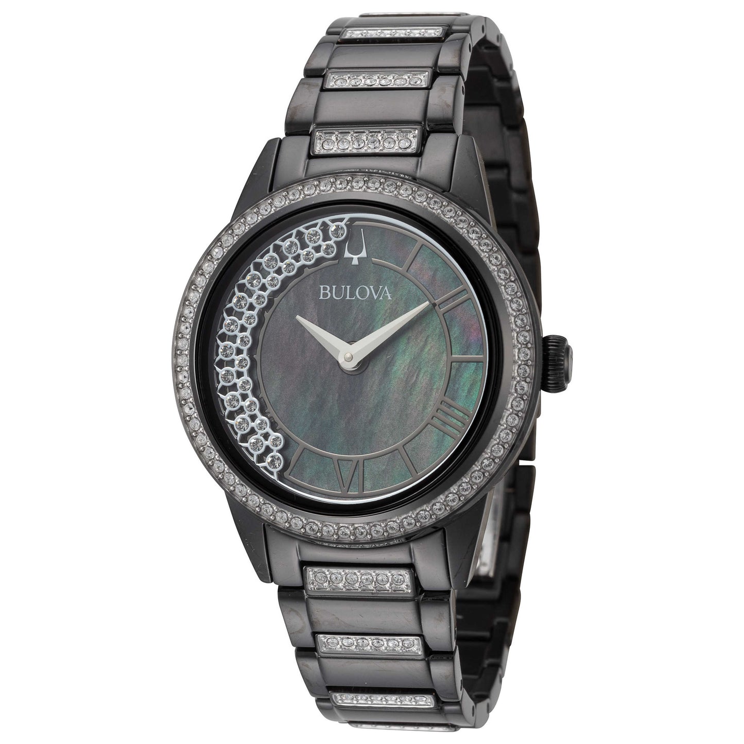 Front view of Bulova Turnstyle Women's Quartz Watch 98L252