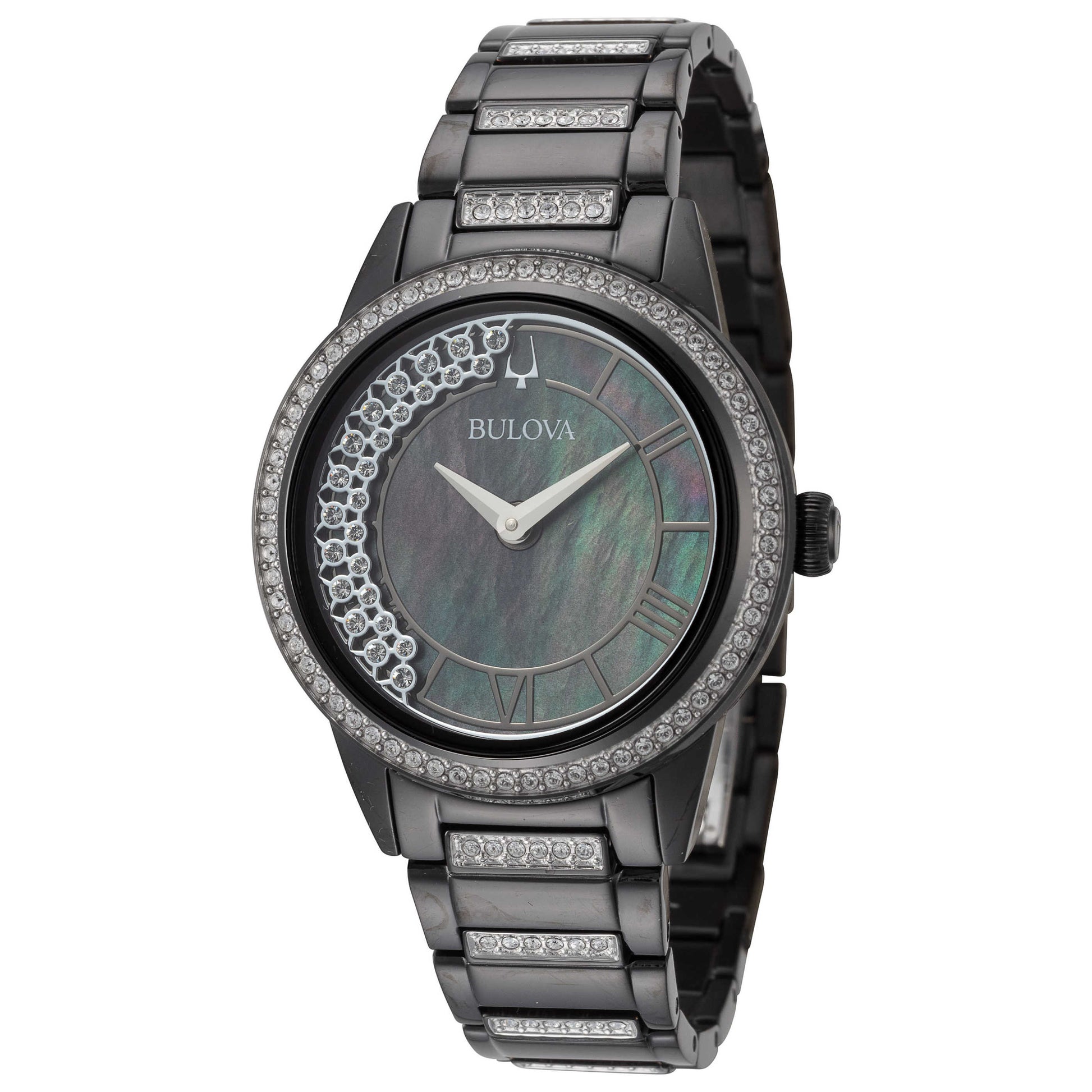 Front view of Bulova Turnstyle Women's Quartz Watch 98L252