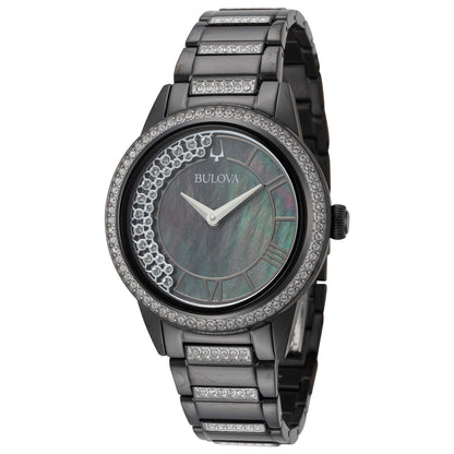 Front view of Bulova Turnstyle Women's Quartz Watch 98L252
