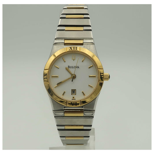 Front view of Bulova Dress Women's Quartz Watch 98M002-PO