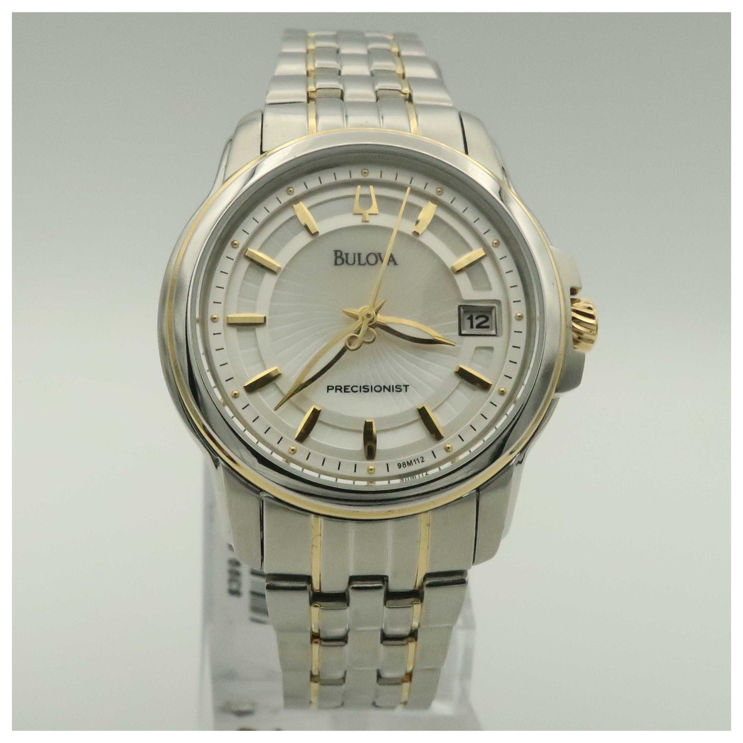 Front view of Bulova Precisionist Women's Japanese Quartz (Battery-Powered) Watch 98M112-SDV