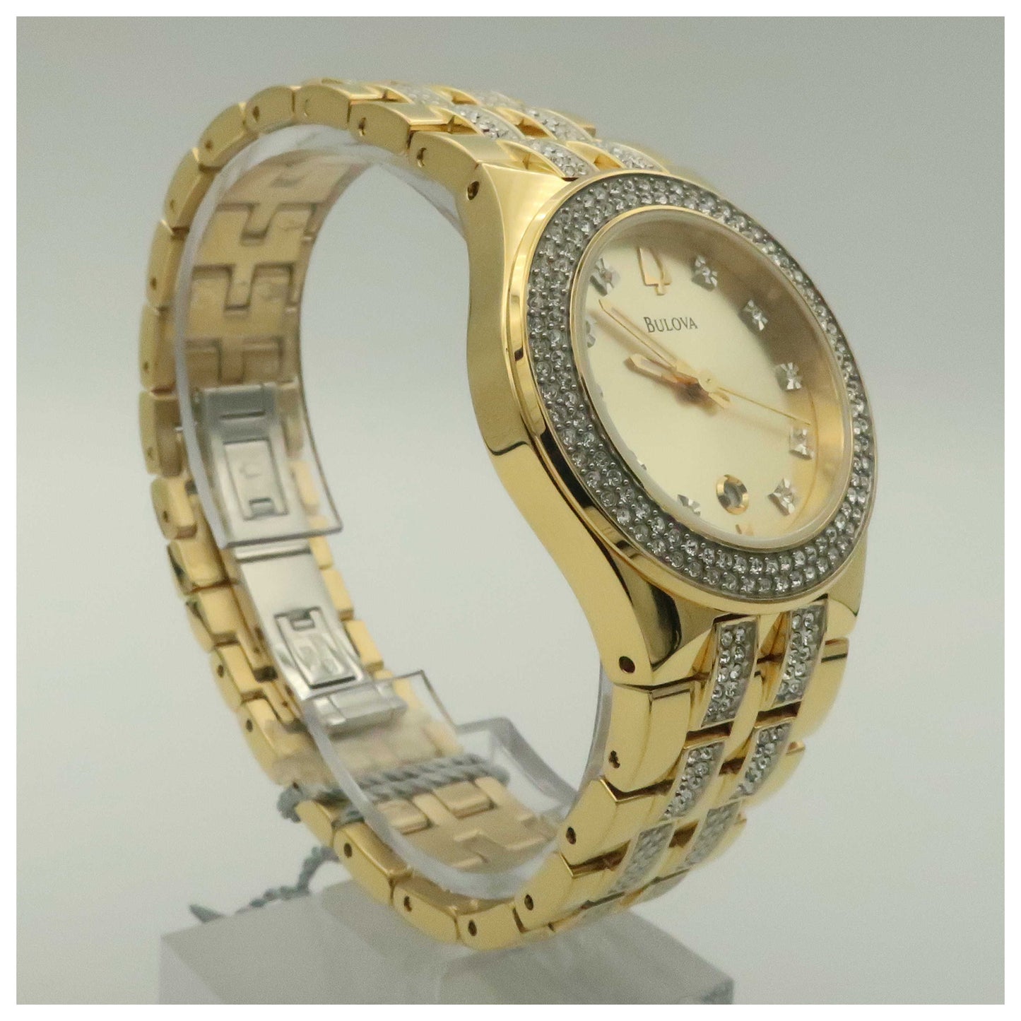 Bulova Crystal Women's Japanese Quartz (Battery-Powered) Watch 98M114-PO - Image #3