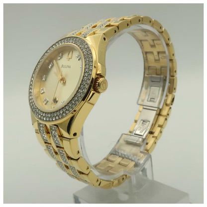 Bulova Crystal Women's Japanese Quartz (Battery-Powered) Watch 98M114-PO - Image #4