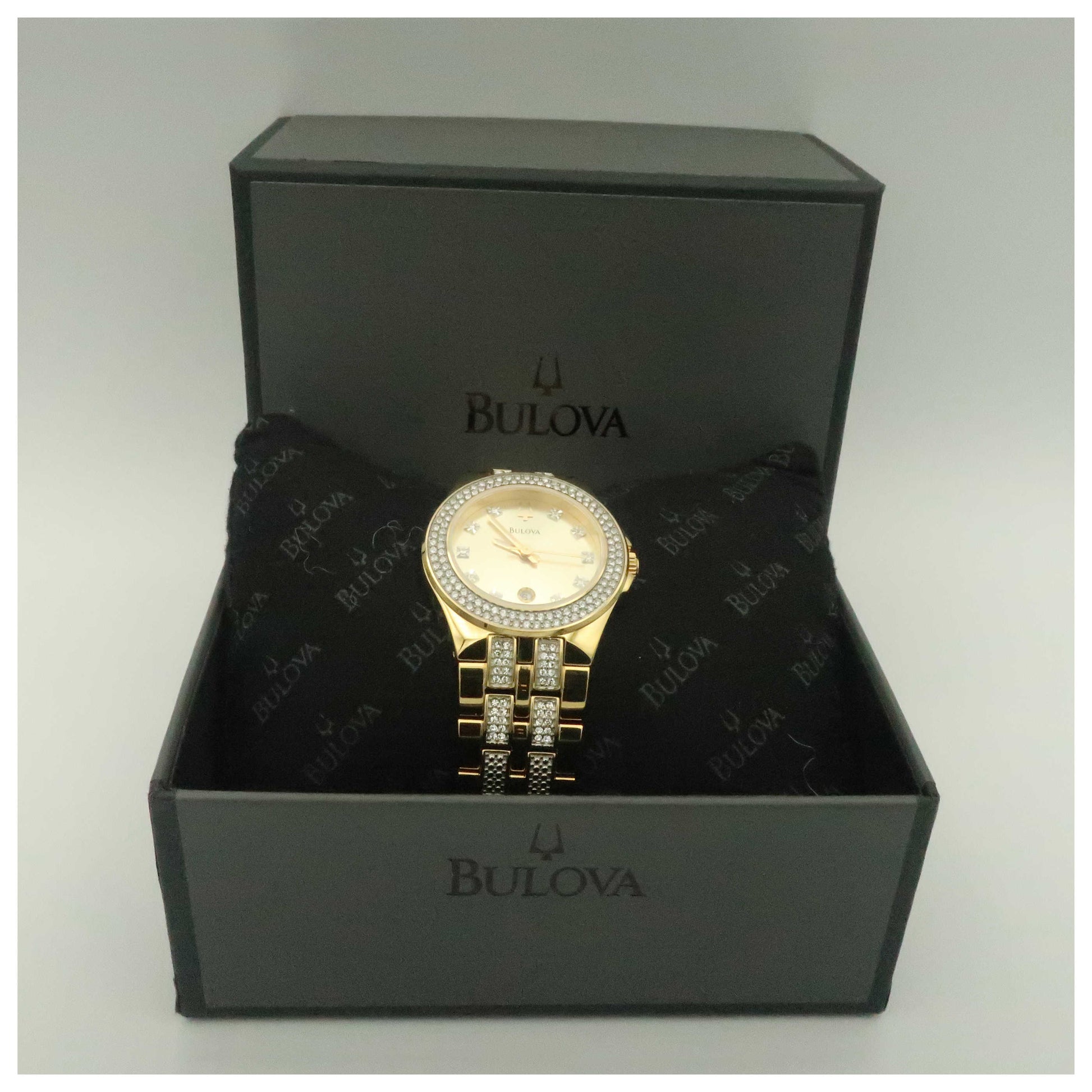 Bulova Crystal Women's Japanese Quartz (Battery-Powered) Watch 98M114-PO - Image #6