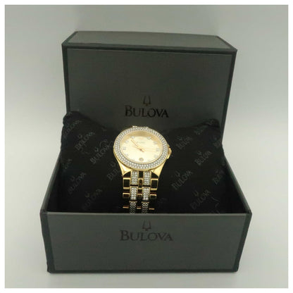 Bulova Crystal Women's Japanese Quartz (Battery-Powered) Watch 98M114-PO - Image #6