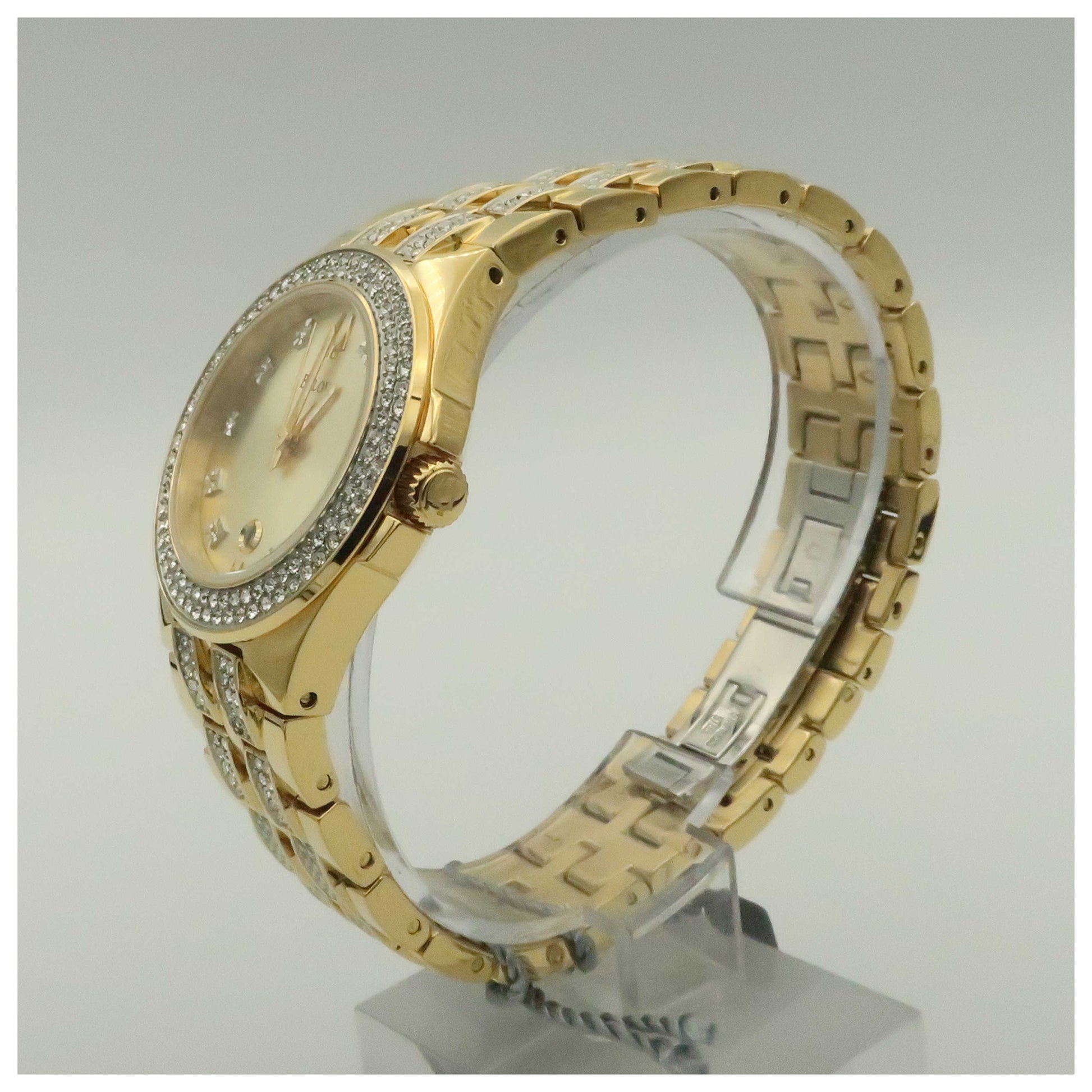 Bulova Crystal Women's Japanese Quartz (Battery-Powered) Watch 98M114-SD - Image #4