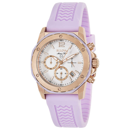 Front view of Bulova Marine Star Women's Japanese Quartz (Battery-Powered) Watch 98M118