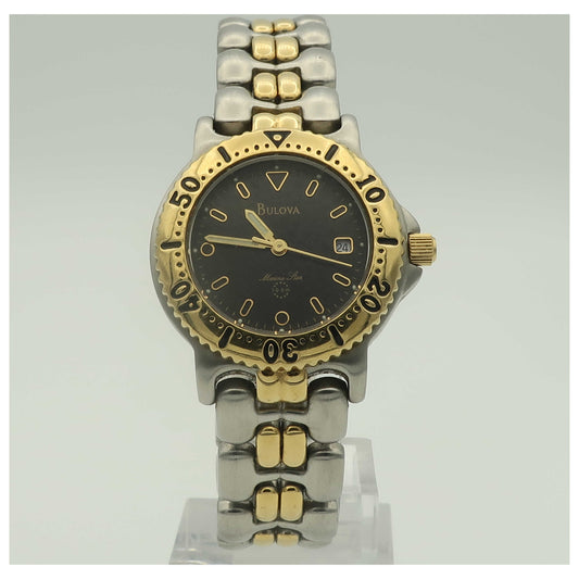 Front view of Bulova Marine Star Women's Quartz Watch 98M13-PO