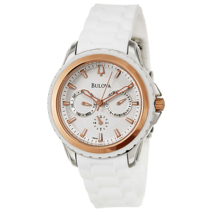 Front view of Bulova Marine Star Women's Quartz Watch 98N104