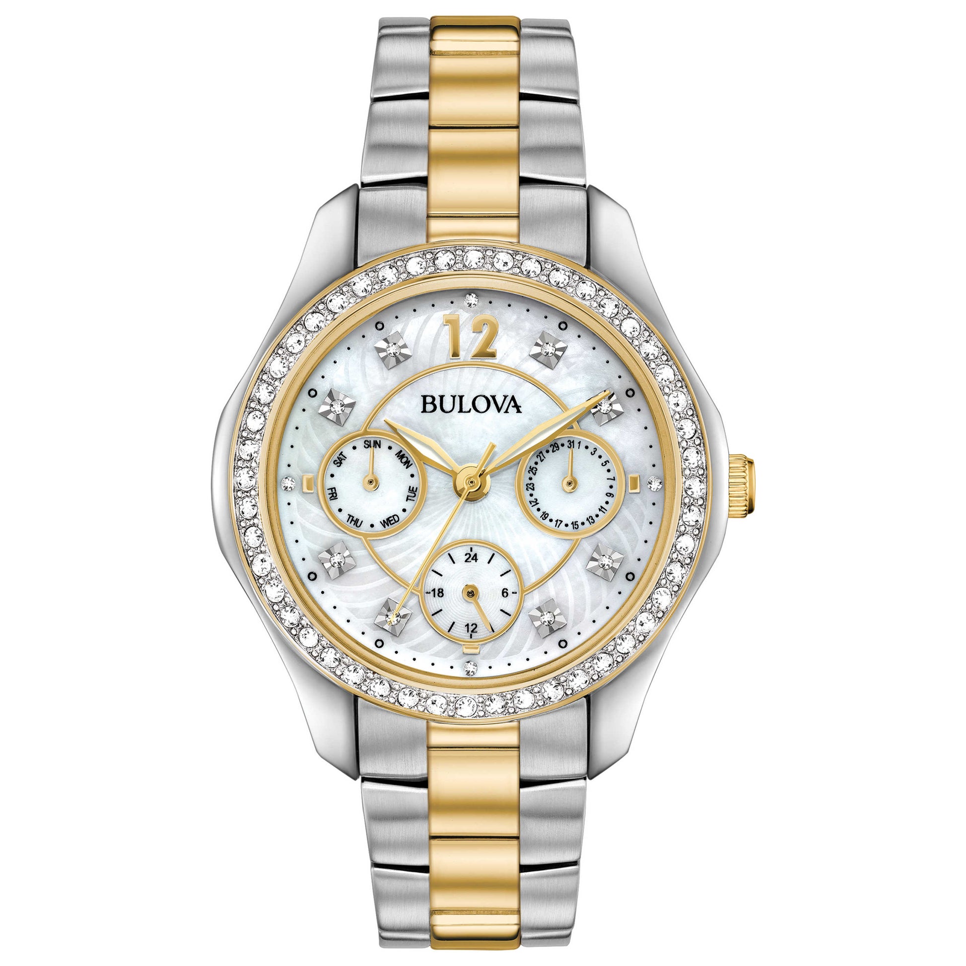 Front view of Bulova Classic Women's Quartz Watch 98N114
