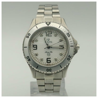 Front view of Bulova Marine Star Women's Quartz Watch 98P004-PO