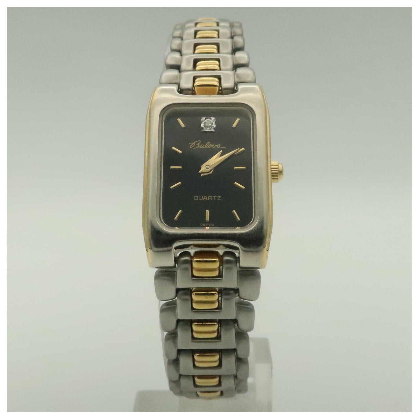 Front view of Bulova Dress Women's Quartz Watch 98P02-PO