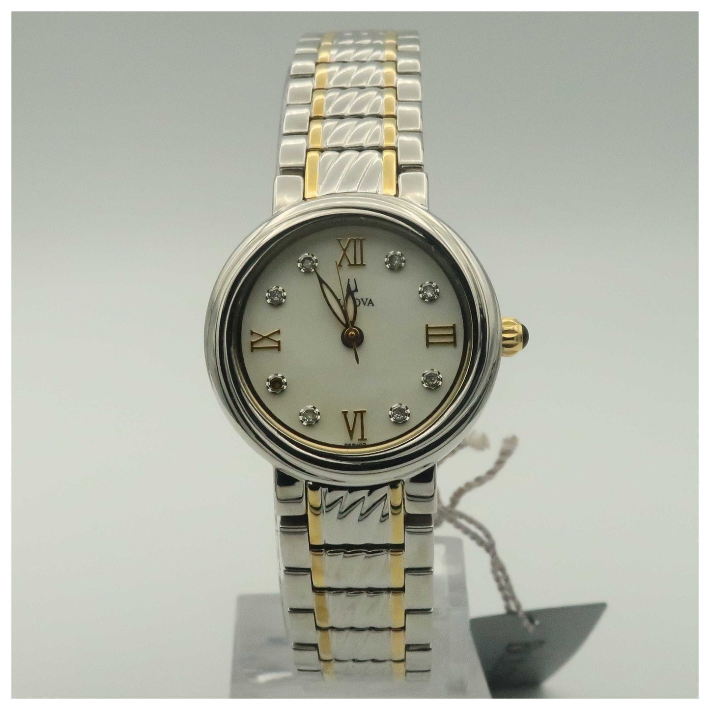 Front view of Bulova Diamonds Women's Quartz Watch 98P102-PO