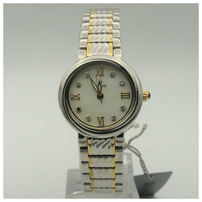 Front view of Bulova Diamonds Women's Quartz Watch 98P102-PO