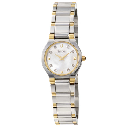 Front view of Bulova Diamonds Women's Quartz Watch 98P104