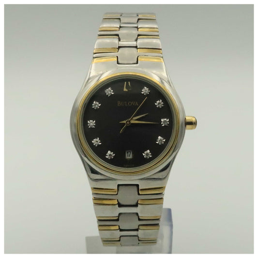 Front view of Bulova Diamonds Women's Quartz Watch 98P109-PO