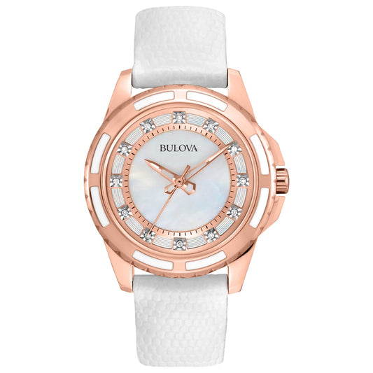 Front view of Bulova Classic Women's Quartz Watch 98P119