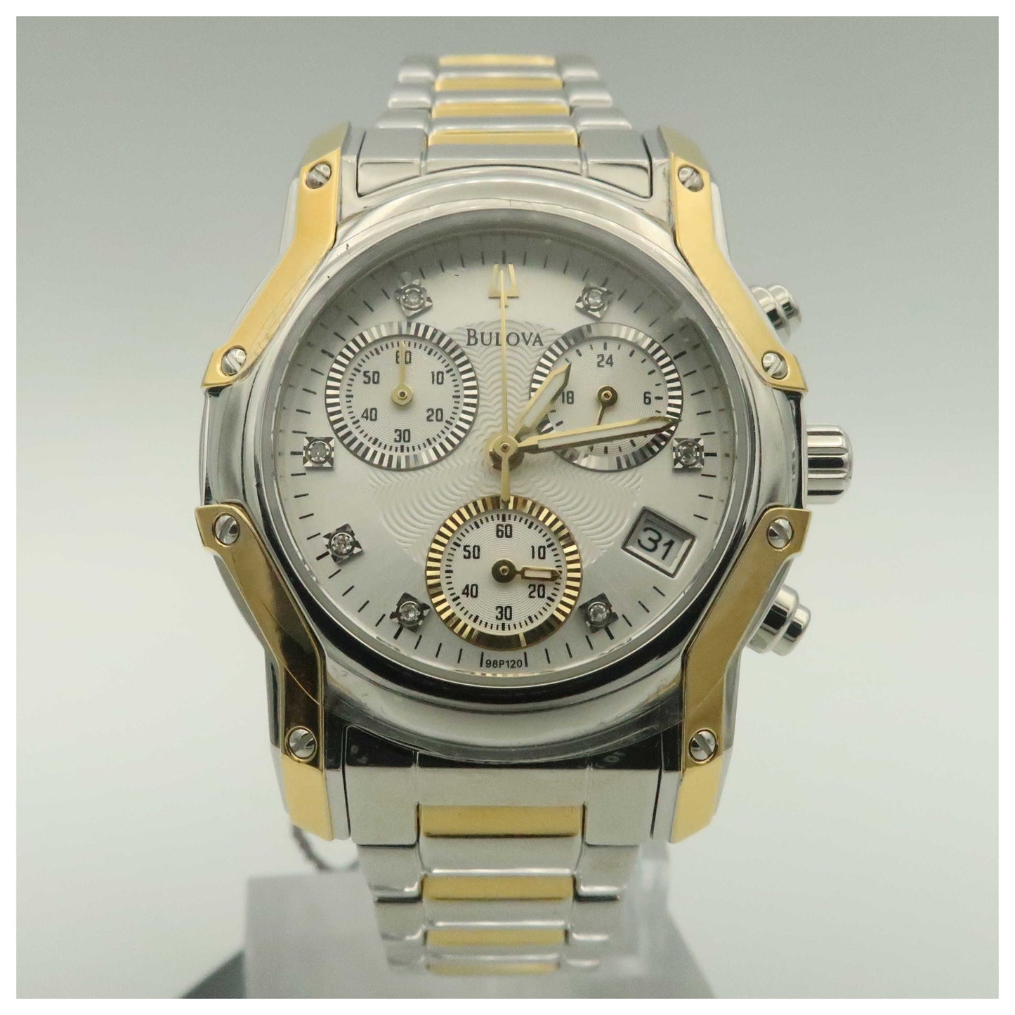 Front view of Bulova Wintermoor Women's Quartz Watch 98P120-SDV