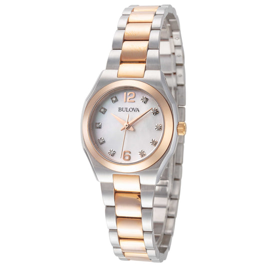 Front view of Bulova Gallery Women's Quartz Watch 98P143