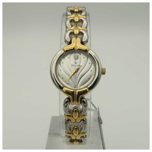 Front view of Bulova Dress Women's Quartz Watch 98P15-PO