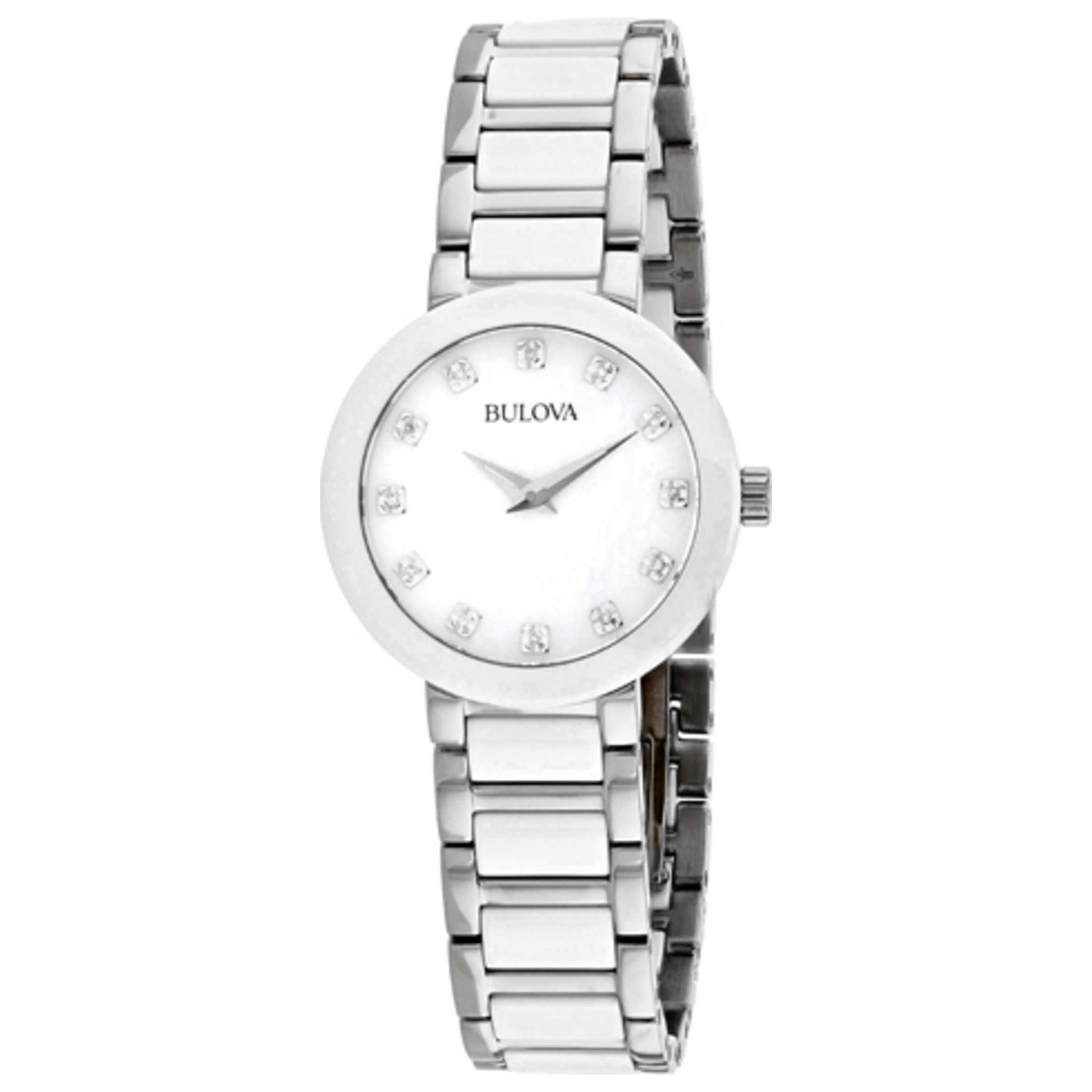 Front view of Bulova Crystal Women's Quartz Watch 98P158