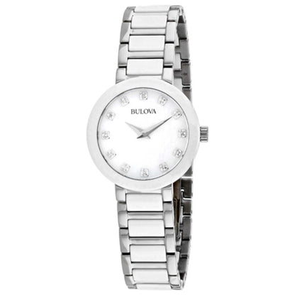 Front view of Bulova Crystal Women's Quartz Watch 98P158