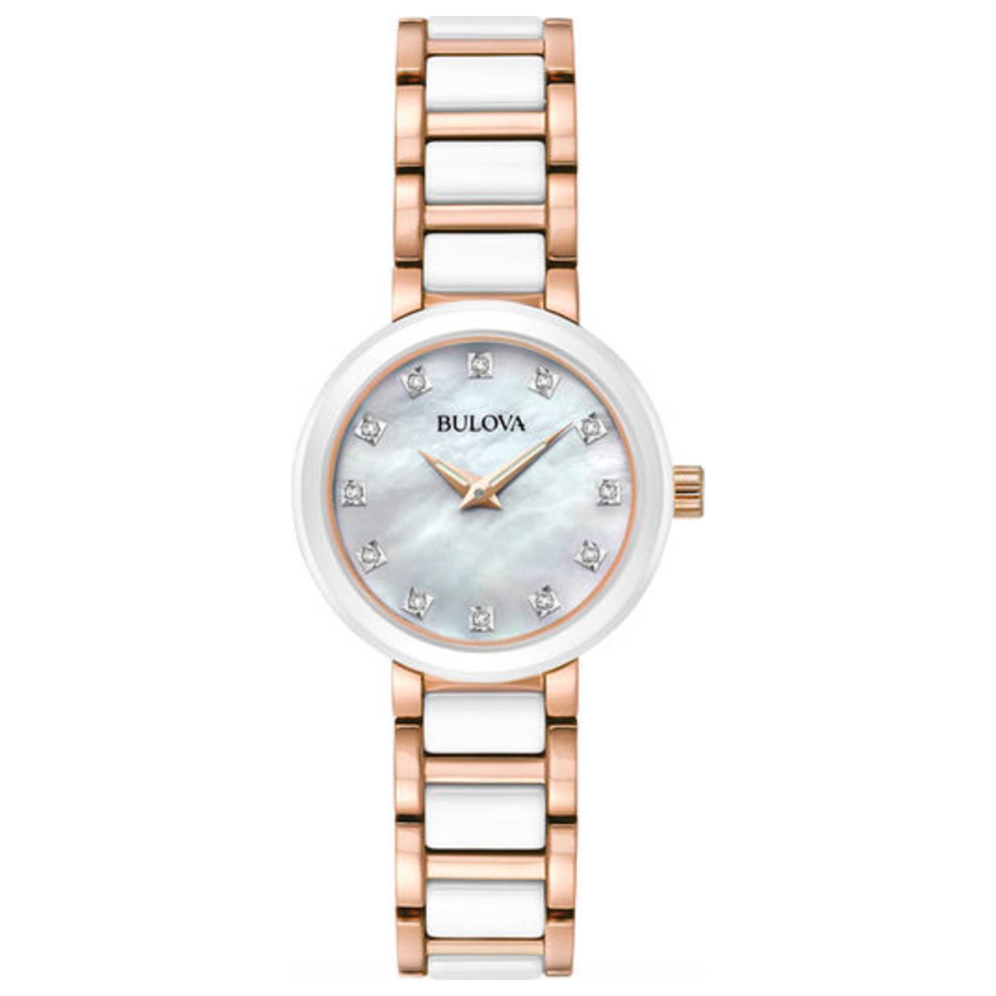 Front view of Bulova Diamond Women's Quartz Watch 98P160
