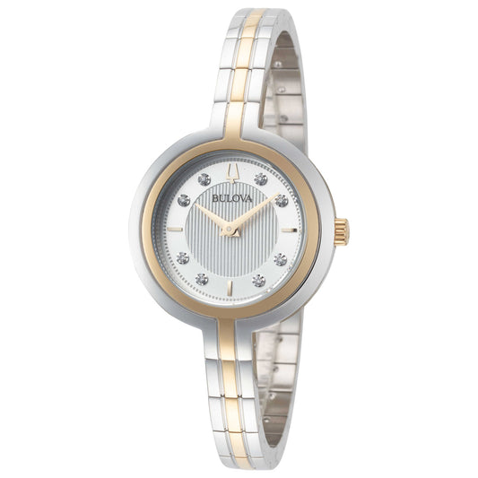 Front view of Bulova Rhapsody Women's Quartz Watch 98P193